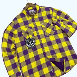 NEW Dixxon Flannel Company Shirt "The Mamba" Kobe Lakers Plaid Button Up Men's L